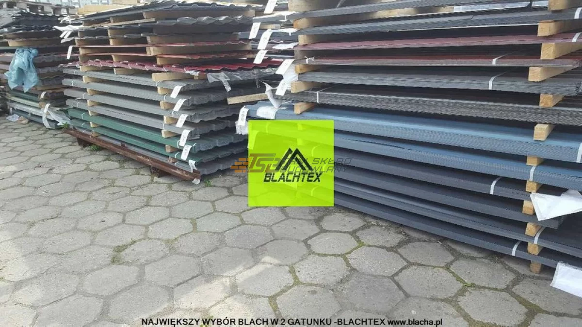 Tanie blachy trapezowe 2 gatunek klasa dachowe na dach garaż budynek gospodarczy stodołę ściany podbitka okucia