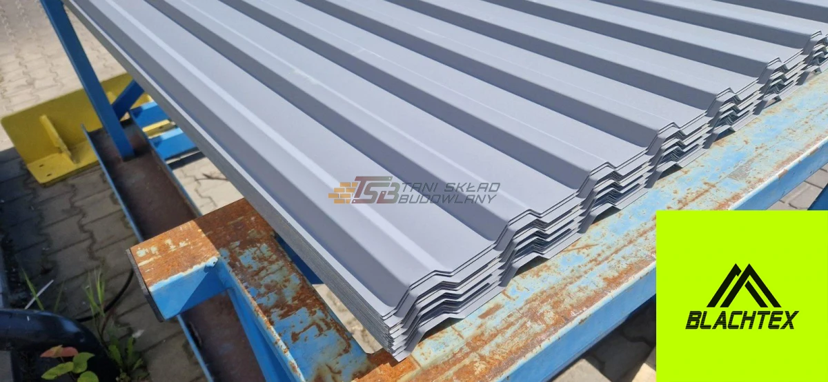 Blacha trapez T-14 Blacha trapezowa 0,6mm 2 gatunek podbitka elewacja Blachtex Klęczany II gatuenk