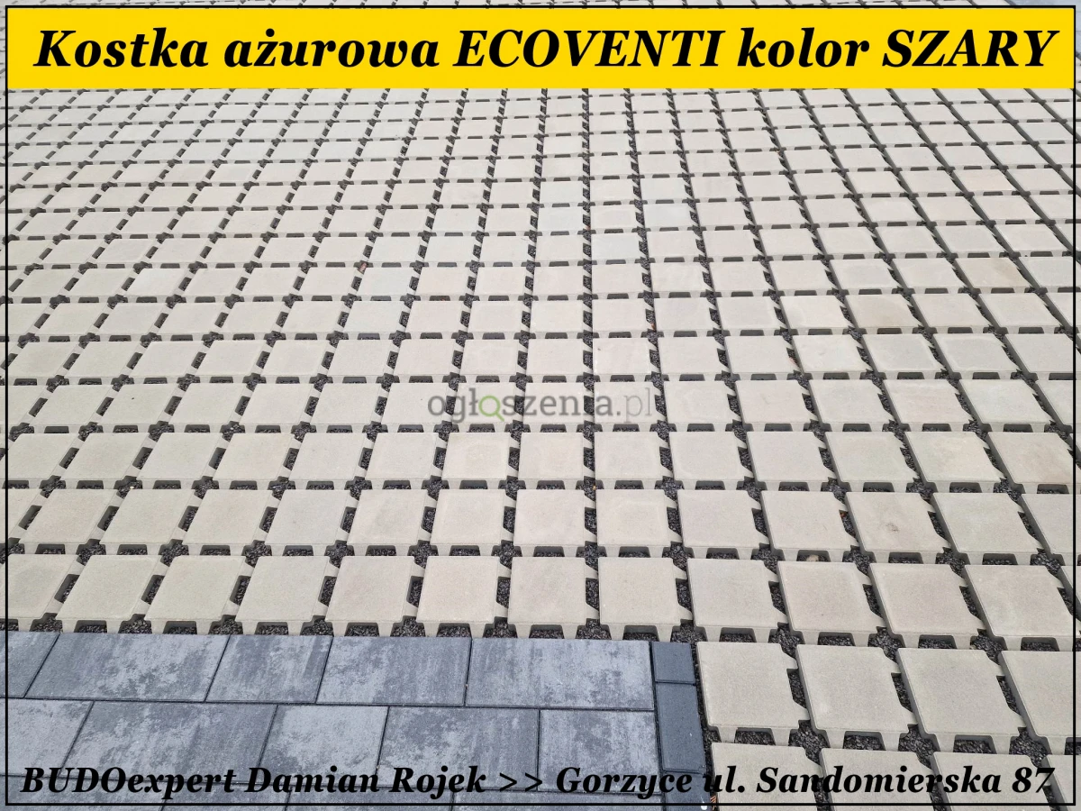 Kostka brukowa ażurowa ECOVENTI na parking podjazd NOWOŚĆ 2023