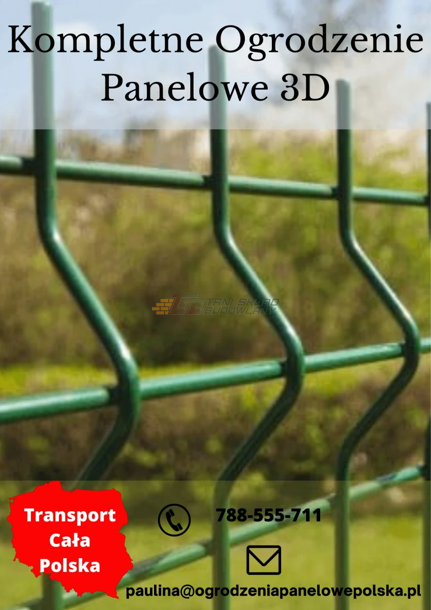 Kompletne Ogrodzenie Panelowe 3D, Transport - Cała Polska, Darmowa Wycena
