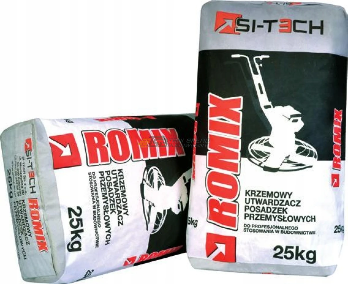 Posypka utwardzająca KRZEMOWA do betonu ROMIX 25kg RÓŻNE KOLORY