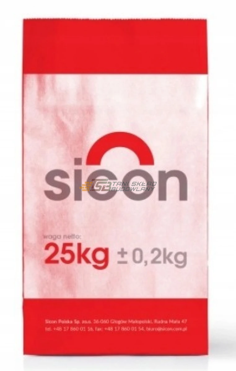 Posypka utwardzająca do posadzek SICON S1 - WOREK 25 kg KOLOR SZARY