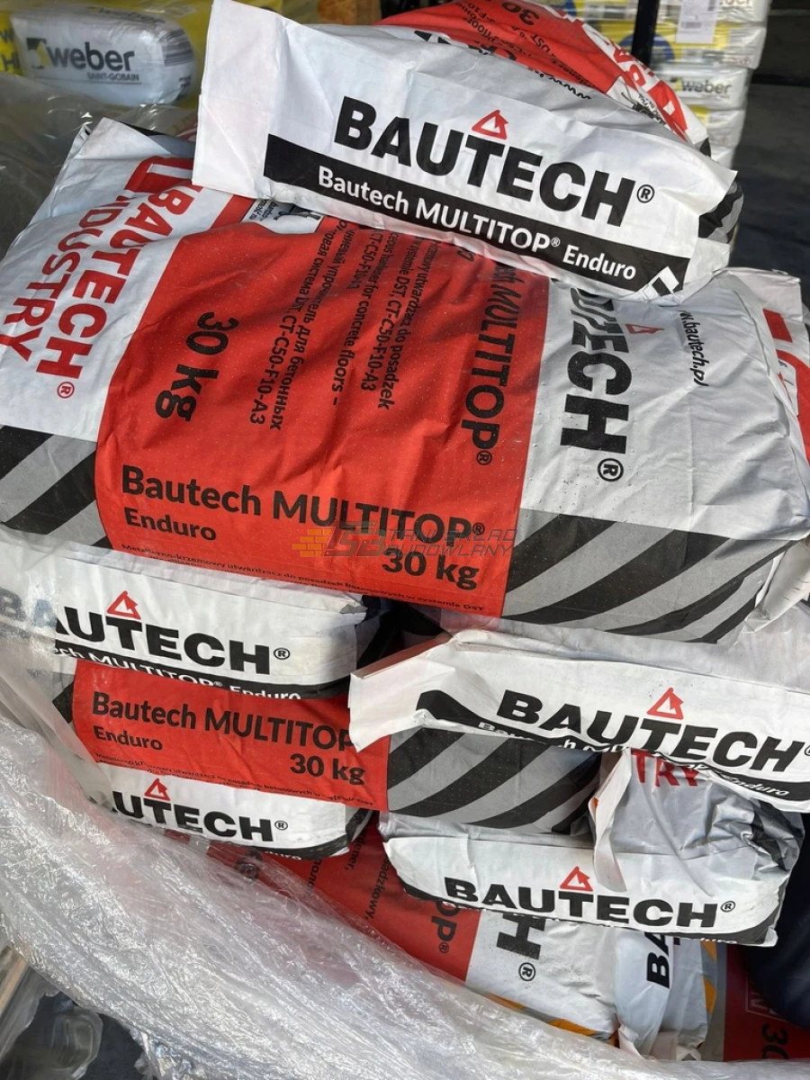 BAUTECH MULTITOP ENDURO Posypka utwardzająca do posadzek betonowych 30 kg RÓŻNE KOLORY