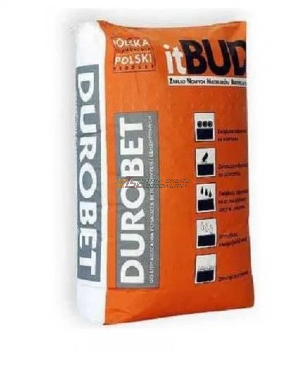 DUROBET Posypka utwardzająca do posadzek betonowych 25kg SZARA
