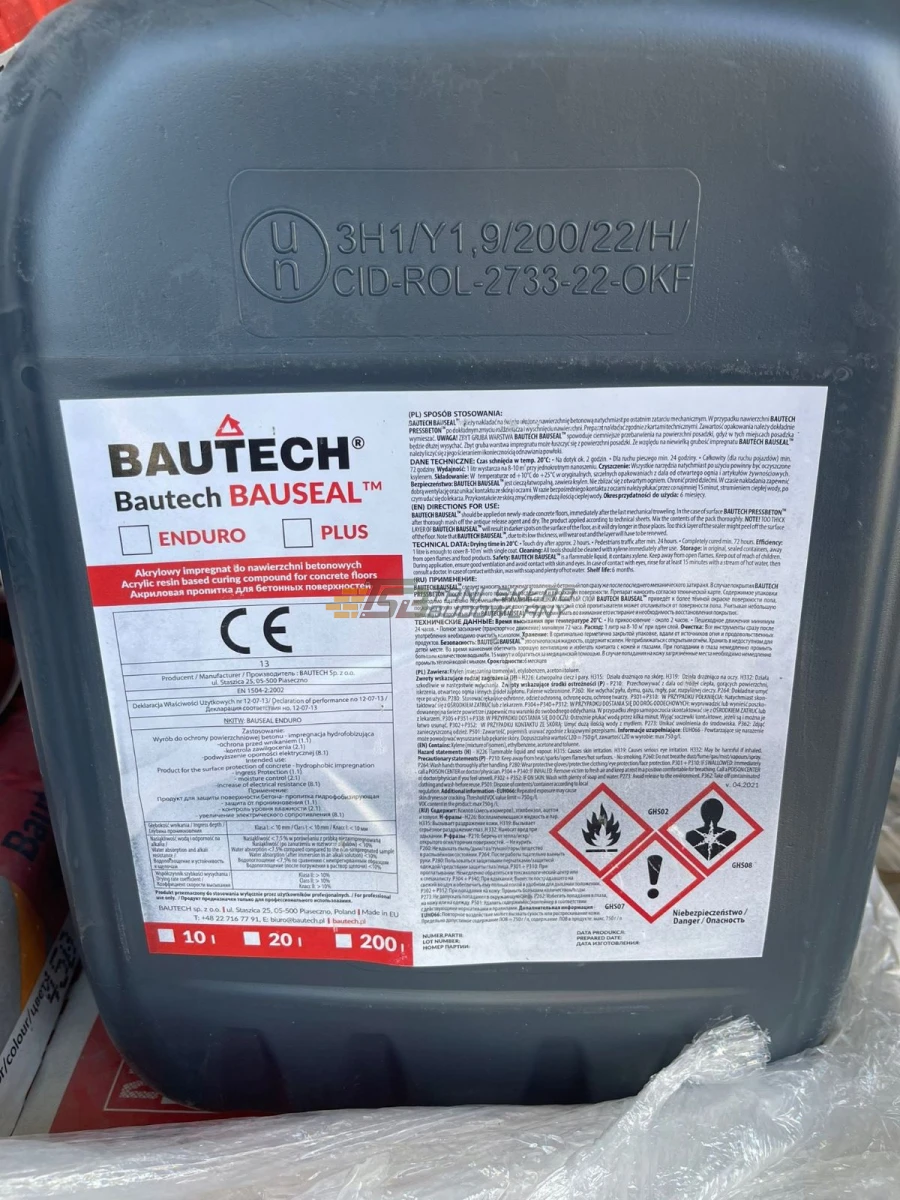 Impregnaty do posadzek betonowych: Weber, Flosil, Melaxil, Siloxil, Litoxil, Bautech, Si-tech, Monolith, Sicon