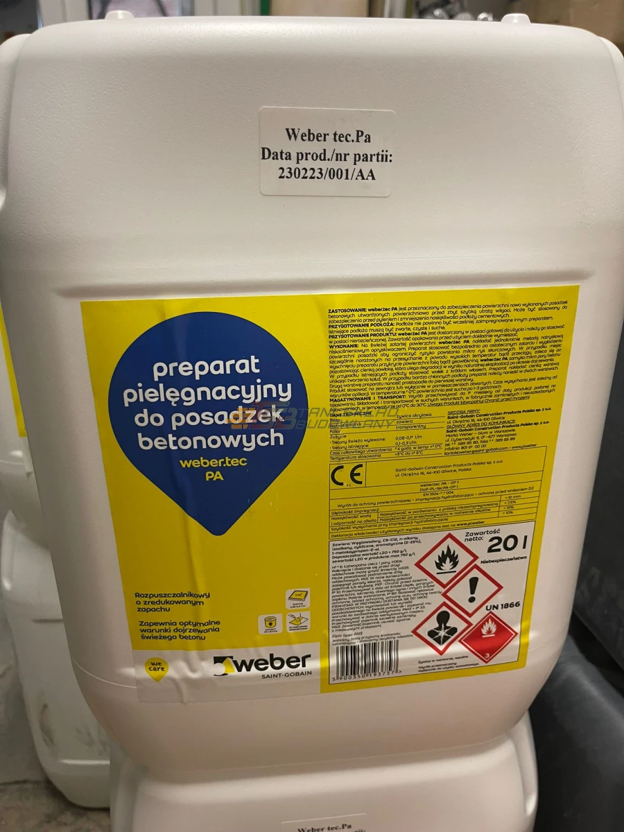 Impregnaty do posadzek betonowych: Weber, Flosil, Melaxil, Siloxil, Litoxil, Bautech, Si-tech, Monolith, Sicon