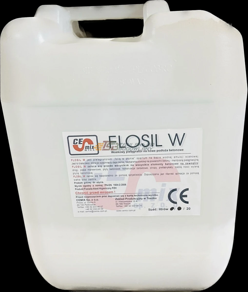 Impregnaty do posadzek betonowych: Weber, Flosil, Melaxil, Siloxil, Litoxil, Bautech, Si-tech, Monolith, Sicon