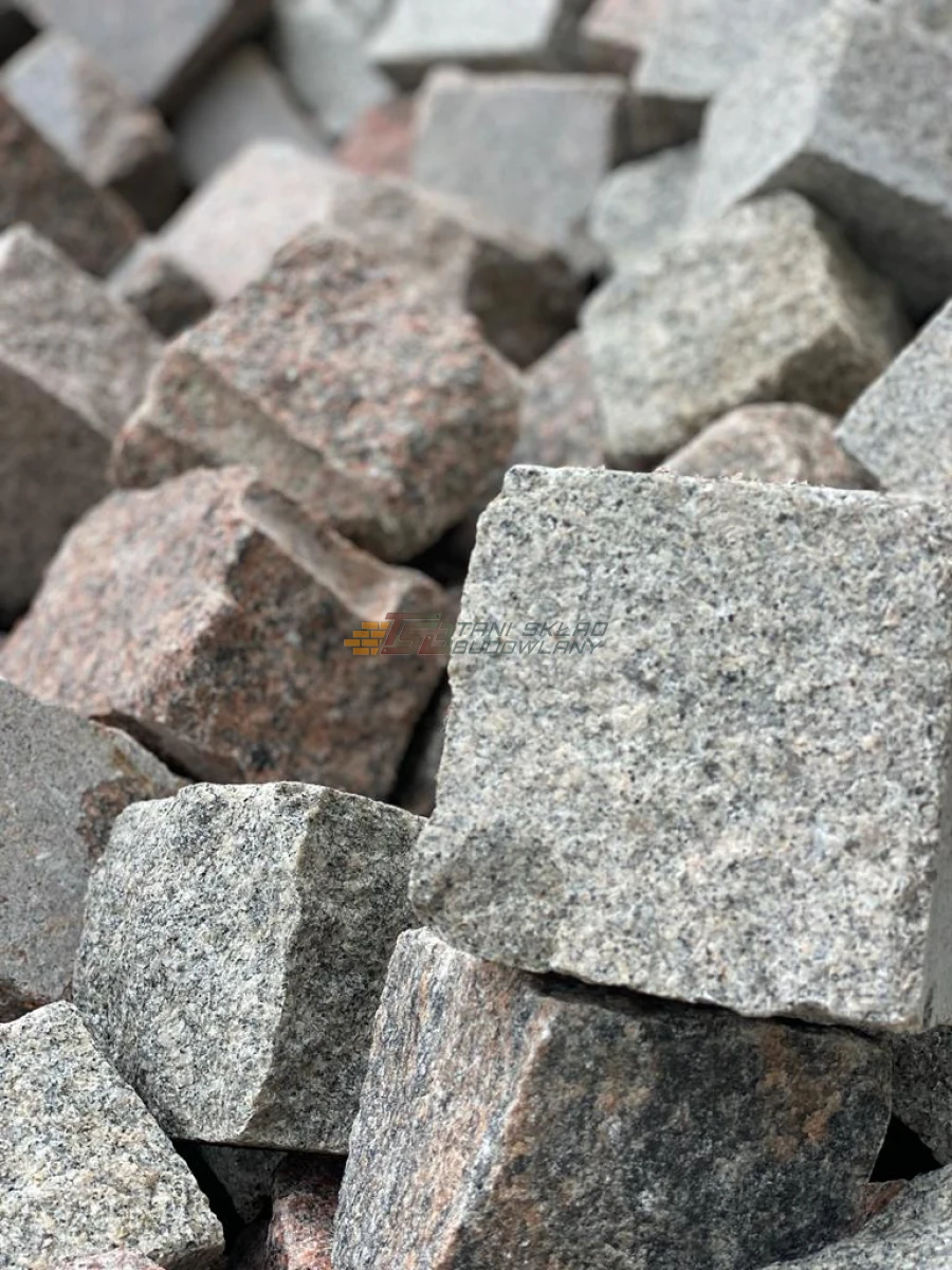 Kostka granitowa cięto łupana 8/11 Miszung