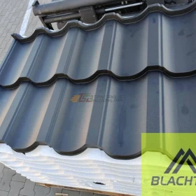 Blachodachówka modułowa na dach dachowa 2 gatunek klasa powlekana kolor Grafit WYSYŁKA - Blachtex