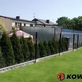Ogrodzenie panelowe od PRODUCENTA Panele Ogrodzeniowe 3D ocynkowane i malowane proszkowo