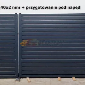 Brama dwuskrzydłowa palisadowa 4x1,5 m+ furtka 1x1,5 m w komplecie