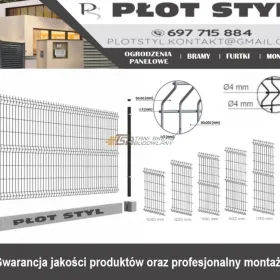 Ogrodzenia panelowe, podmurówka oraz montaż. Gwarancja jakości.