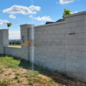 Bloczek łupany na ogrodzenie Joniec Gorc kolor SILVER dostępny OD RĘKI !