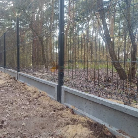 Panel ogrodzeniowy fi4 153cm ocynk + RAL 7016