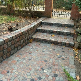 Kostka granitowa Miszung cięto łupana 4/6 