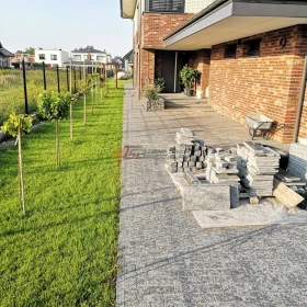 Kostka Granitowa cięta płomieniowana LABRADORYT - na podjazdy, drogi, ścieżki, tarasy - PROMOCJA !!!