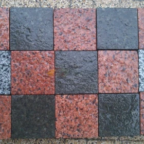Czerwona Kostka Granitowa cięta płomieniowana na podjazdy, drogi, ścieżki PROMO!!