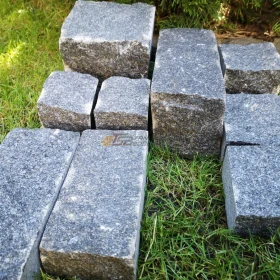 Czarna Kostka granitowa GABRO cięto-lupana na podjazdy, drogi, Płoty PROMO !!