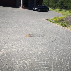 Czarna Kostka  Granitowa cięto-łupana Gabro na podjazdy, drogi ścieżki tarasy PROMO!!