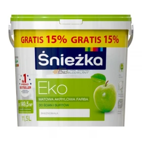 Śnieżka Eko w Promocji 11,5l - 74,99zł. Najlepsze ceny tylko u nas