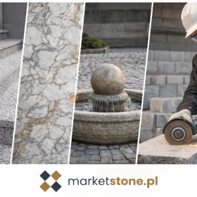 Granit, trawertyn, marmur - stopnice, płytki, taras, schody, parapet